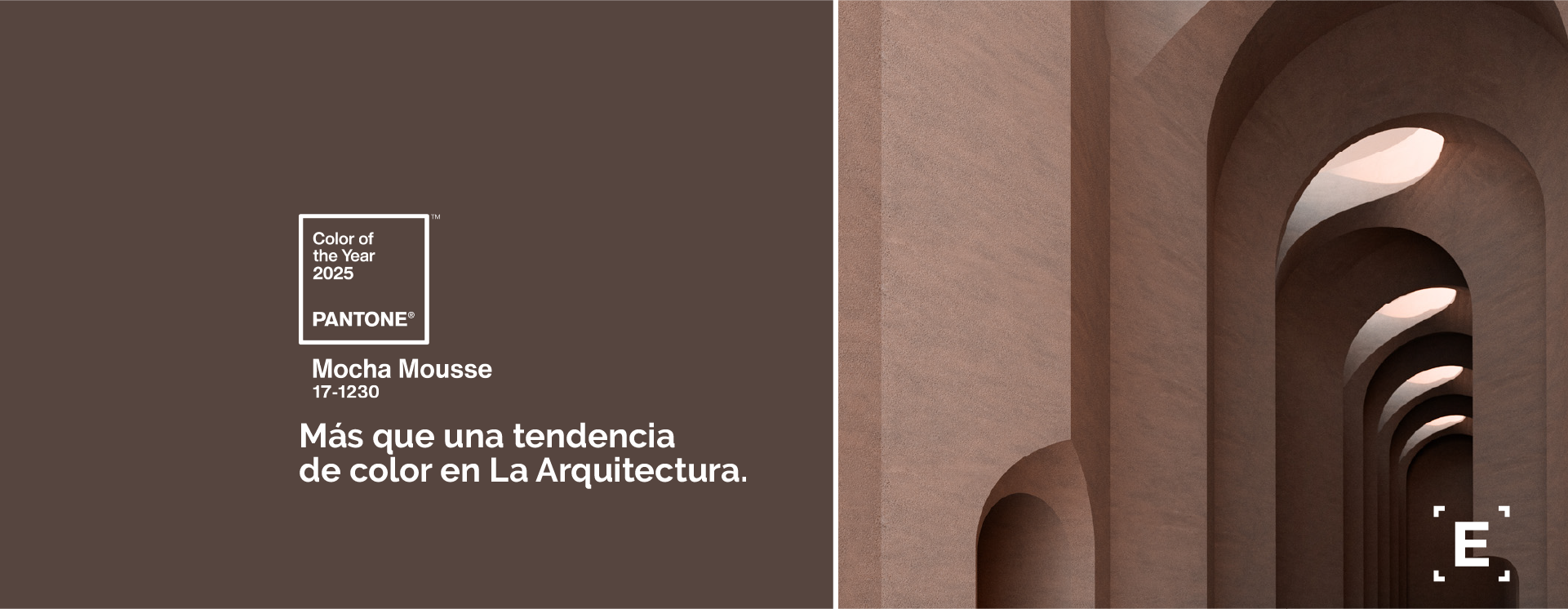 Color del Año 2025. Mocha Mousse 17-1230.